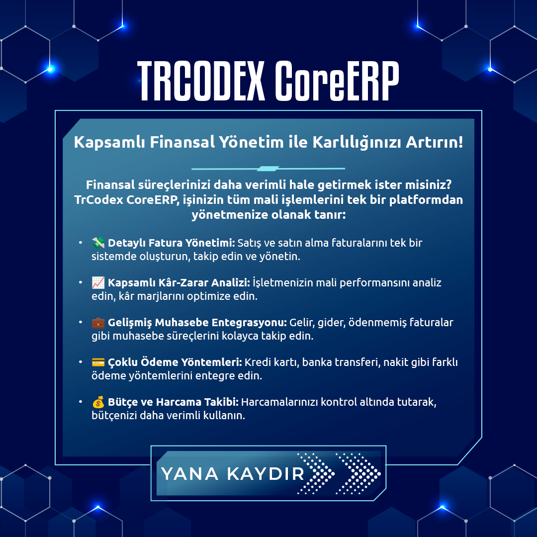 ERP Sistemi - CoreERP Yazılım - Görsel 4